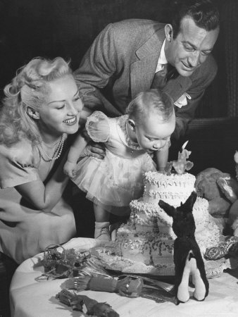 LIFE photo of Betty Grable and Harry James celebrate their daughter's 1st