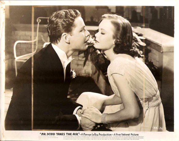 Kenny Baker and Jane Wyman in "Mr. Dodd Takes the Air." 